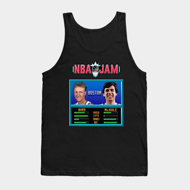 NBA JAM - CLASSIC - THE BEST DUO's EDITION_Bird&McHale Tank Top by Buff Geeks Art